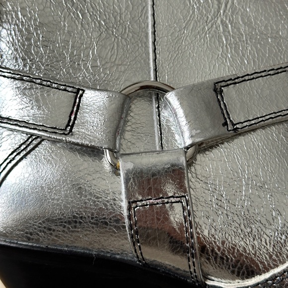 Caverly Milly Boot Crinkle Silver Size 39 - Picture 12 of 16